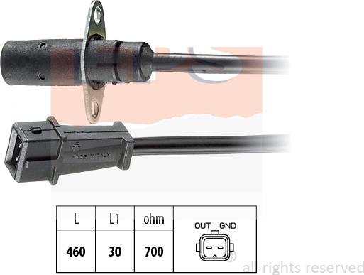 MDR EPS-1953 001 - Датчик, обороти vvparts.bg