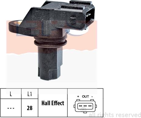 MDR EPS-1953 349 - Датчик, обороти vvparts.bg