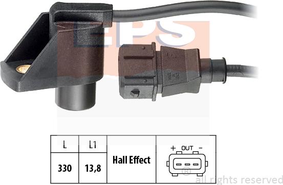 MDR EPS-1953 243 - Датчик, положение на разпределителния вал vvparts.bg