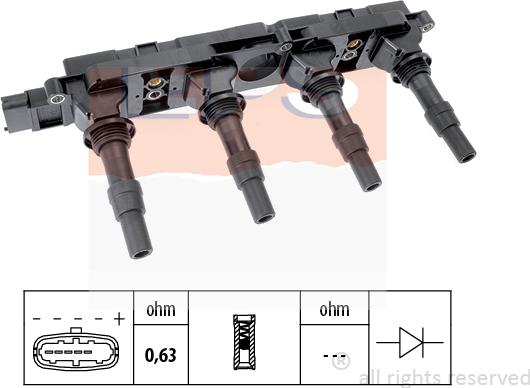 MDR EPS-1970 508 - Запалителна бобина vvparts.bg