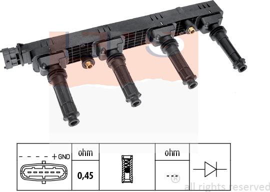 MDR EPS-1970 507 - Запалителна бобина vvparts.bg