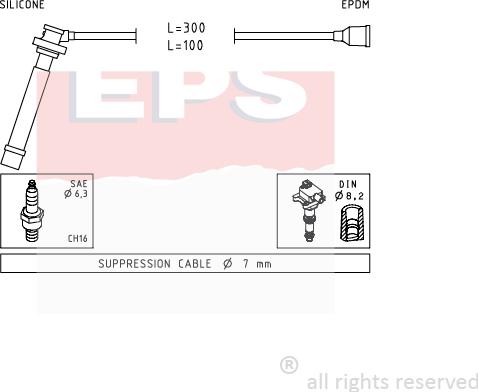 MDR EPS-1499 013 - Комплект запалителеи кабели vvparts.bg