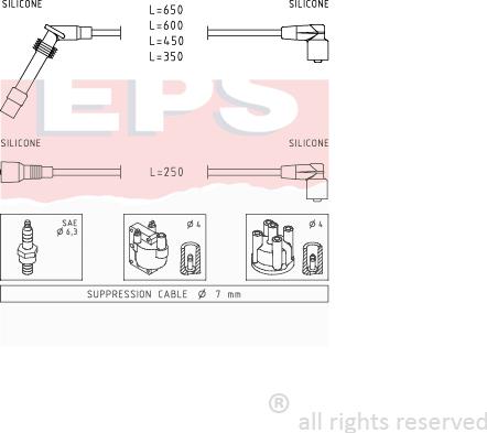 MDR EPS-1499 199 - Комплект запалителеи кабели vvparts.bg