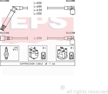 MDR EPS-1499 195 - Комплект запалителеи кабели vvparts.bg