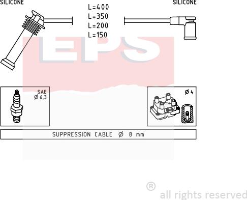 MDR EPS-1499 242 - Комплект запалителеи кабели vvparts.bg