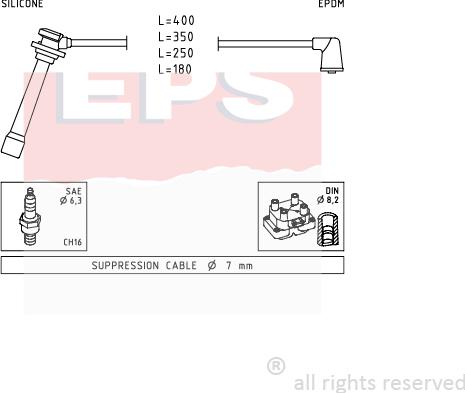 MDR EPS-1499 239 - Комплект запалителеи кабели vvparts.bg