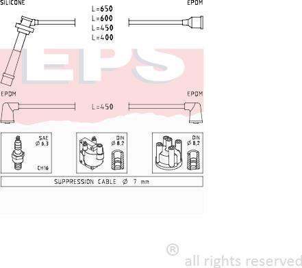 MDR EPS-1499 231 - Комплект запалителеи кабели vvparts.bg