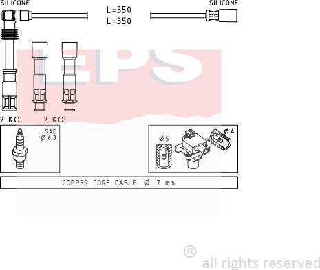 MDR EPS-1501 491 - Комплект запалителеи кабели vvparts.bg