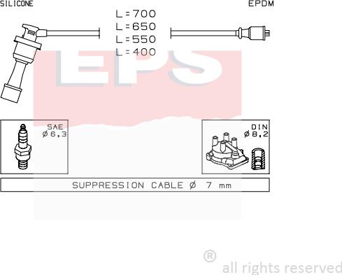 MDR EPS-1501 401 - Комплект запалителеи кабели vvparts.bg