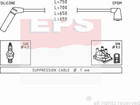 MDR EPS-1501 420 - Комплект запалителеи кабели vvparts.bg