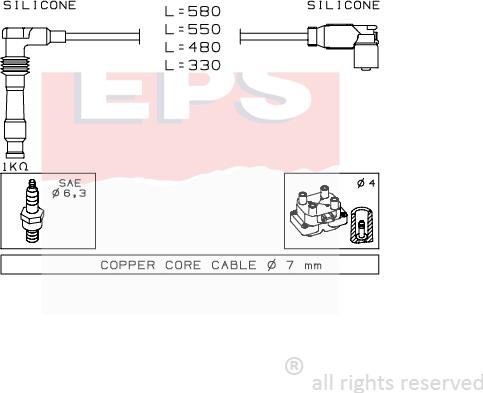 MDR EPS-1501 559 - Комплект запалителеи кабели vvparts.bg