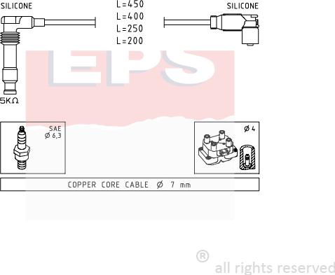 MDR EPS-1501 506 - Комплект запалителеи кабели vvparts.bg