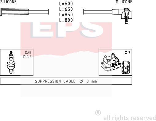 MDR EPS-1501 007 - Комплект запалителеи кабели vvparts.bg