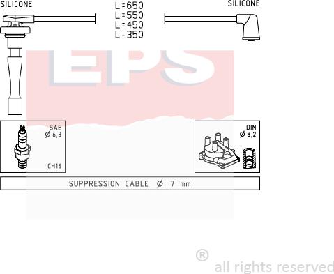 MDR EPS-1501 709 - Комплект запалителеи кабели vvparts.bg