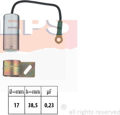 MDR EPS-1142 056 - Кондензатор, запалителна система vvparts.bg