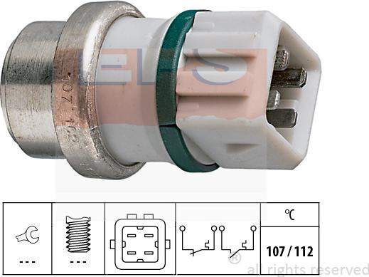 MDR EPS-1840 104 - Датчик, температура на охладителната течност vvparts.bg