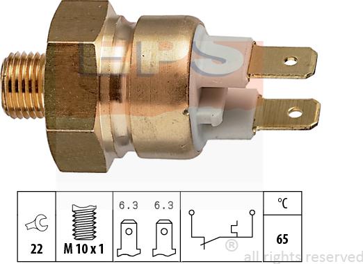 MDR EPS-1840 112 - Датчик, температура на охладителната течност vvparts.bg