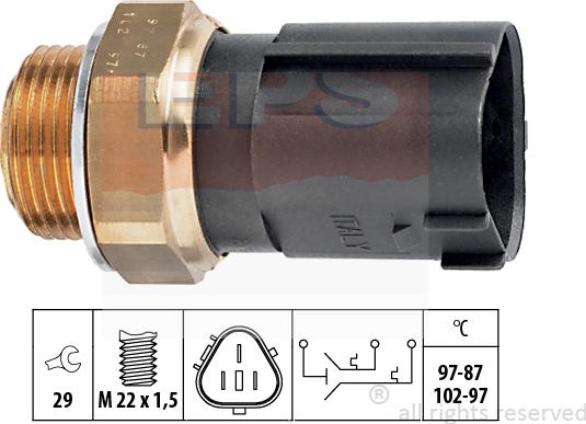 MDR EPS-1850 690 - Термошалтер, вентилатор на радиатора vvparts.bg