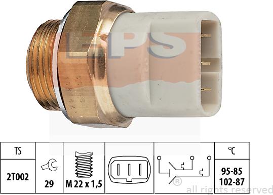 MDR EPS-1850 605 - Термошалтер, вентилатор на радиатора vvparts.bg