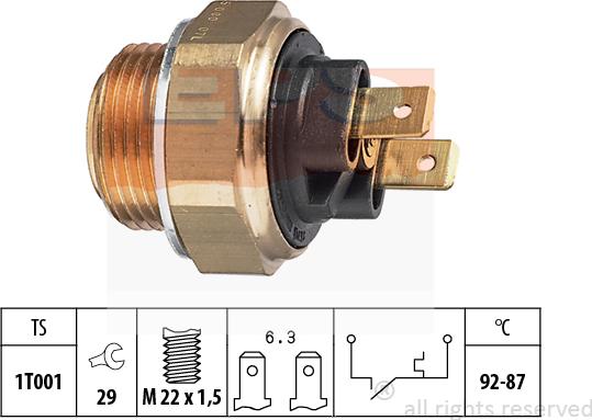 MDR EPS-1850 000 - Термошалтер, вентилатор на радиатора vvparts.bg