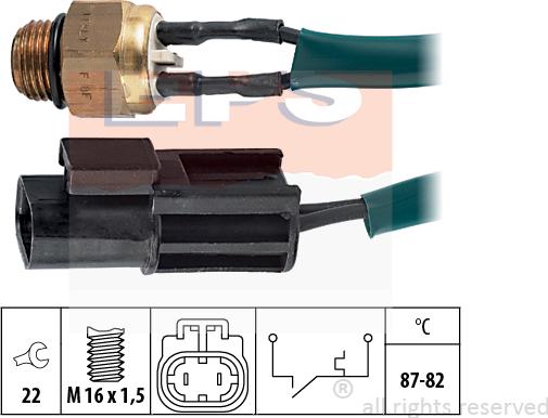 MDR EPS-1850 112 - Термошалтер, вентилатор на радиатора vvparts.bg