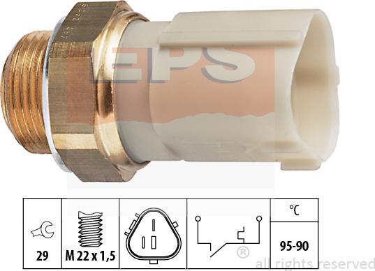 MDR EPS-1850 262 - Термошалтер, вентилатор на радиатора vvparts.bg