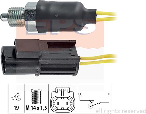 MDR EPS-1860 115 - Включвател, светлини за движение на заден ход vvparts.bg