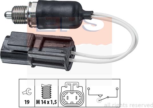 MDR EPS-1860 314 - Включвател, светлини за движение на заден ход vvparts.bg