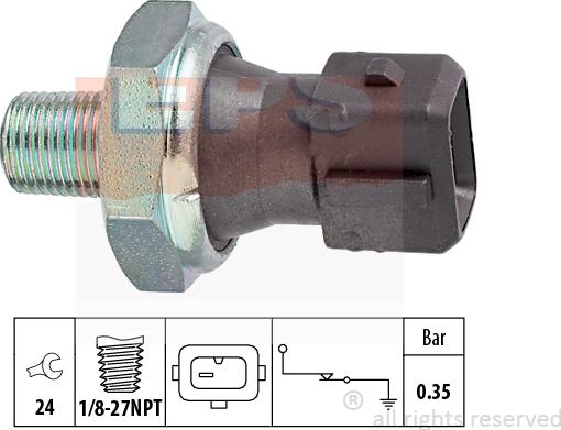 MDR EPS-1800 091 - Датчик, налягане на маслото vvparts.bg