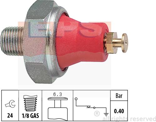 MDR EPS-1800 016 - Датчик, налягане на маслото vvparts.bg