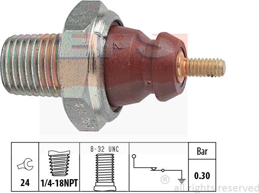 MDR EPS-1800 011 - Датчик, налягане на маслото vvparts.bg