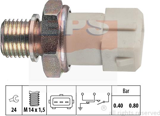 MDR EPS-1800 070 - Датчик, налягане на маслото vvparts.bg