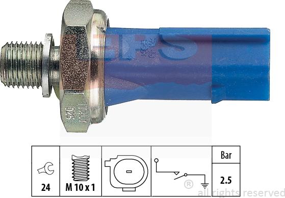 MDR EPS-1800 192 - Датчик, налягане на маслото vvparts.bg