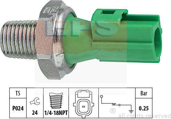 MDR EPS-1800 146 - Датчик, налягане на маслото vvparts.bg