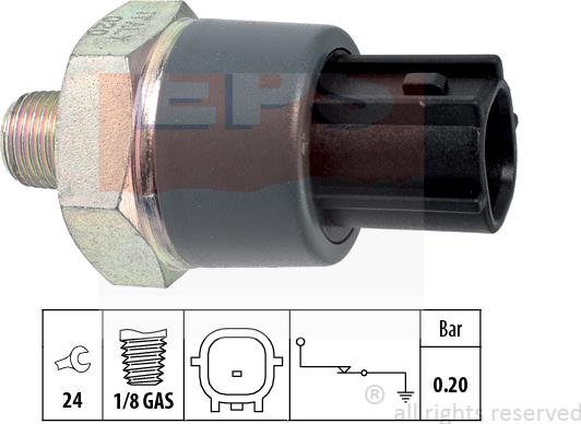 MDR EPS-1800 166 - Датчик, налягане на маслото vvparts.bg