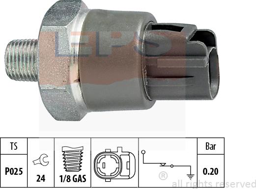 MDR EPS-1800 114 - Датчик, налягане на маслото vvparts.bg