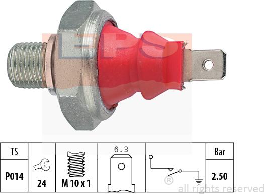 MDR EPS-1800 111 - Датчик, налягане на маслото vvparts.bg