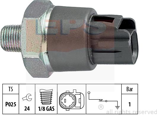 MDR EPS-1800 188 - Датчик, налягане на маслото vvparts.bg