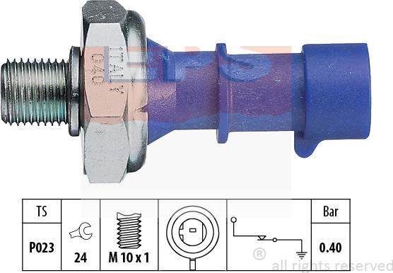 MDR EPS-1800 183 - Датчик, налягане на маслото vvparts.bg