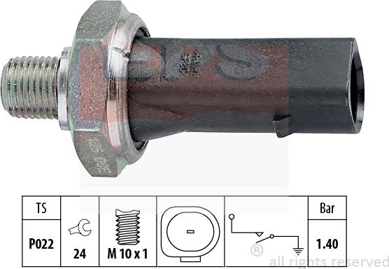 MDR EPS-1800 135 - Датчик, налягане на маслото vvparts.bg