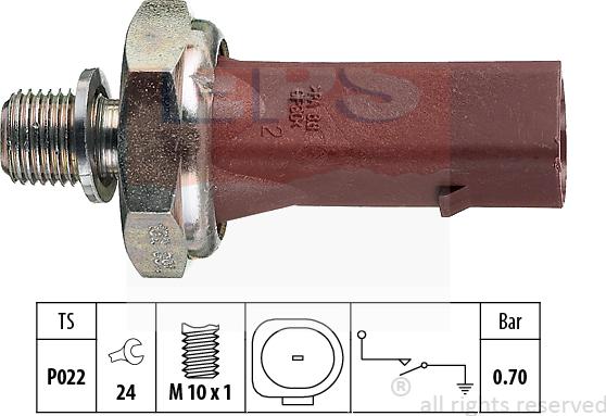 MDR EPS-1800 132 - Датчик, налягане на маслото vvparts.bg