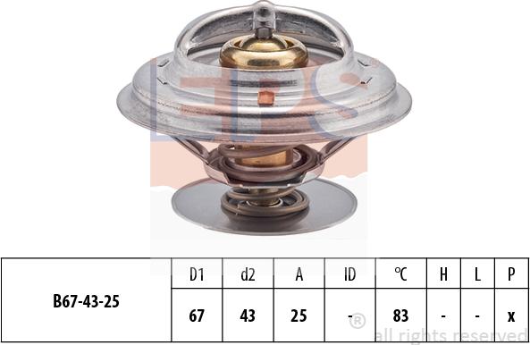 MDR EPS-1880 982S - Термостат, охладителна течност vvparts.bg