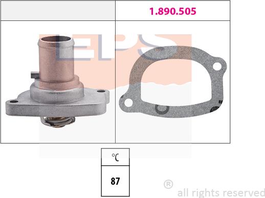 MDR EPS-1880 482 - Термостат, охладителна течност vvparts.bg