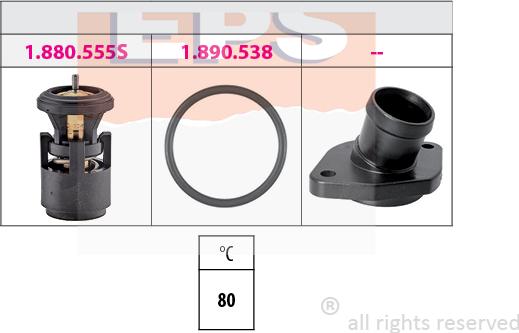 MDR EPS-1880 560 - Термостат, охладителна течност vvparts.bg