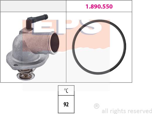 MDR EPS-1880 157 - Термостат, охладителна течност vvparts.bg