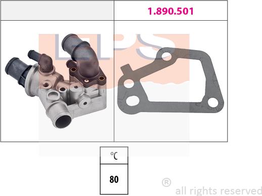 MDR EPS-1880 100 - Термостат, охладителна течност vvparts.bg