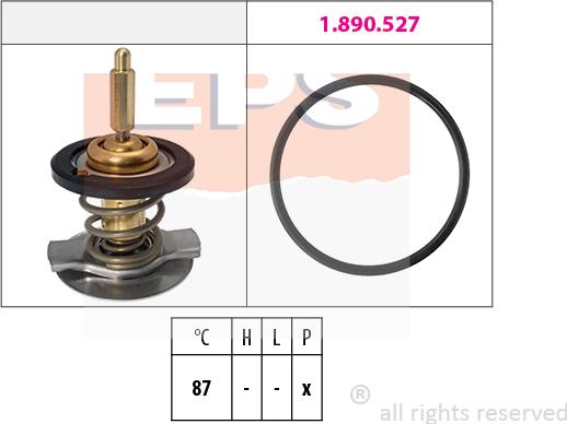 MDR EPS-1880 807 - Термостат, охладителна течност vvparts.bg