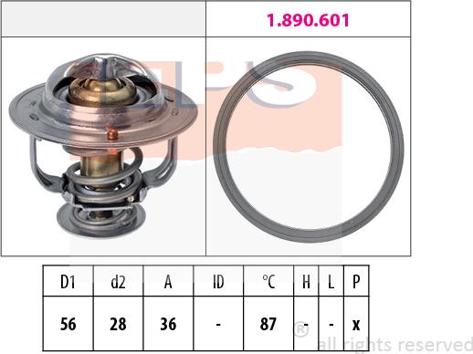 MDR EPS-1880 828 - Термостат, охладителна течност vvparts.bg