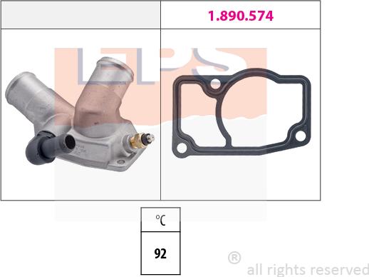 MDR EPS-1880 348 - Термостат, охладителна течност vvparts.bg