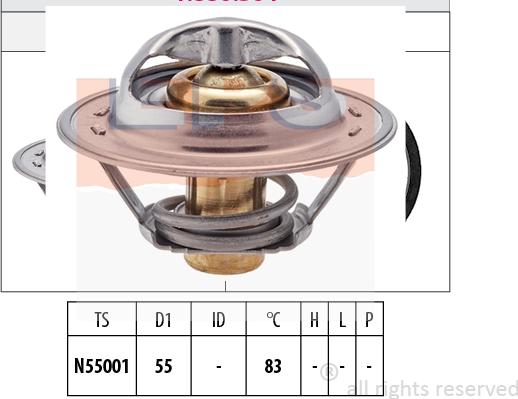 MDR EPS-1880 304S - Термостат, охладителна течност vvparts.bg